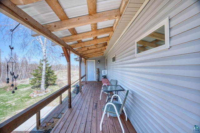10173 Little Marais Trl, Silver Bay, MN 55614 - view of wooden deck