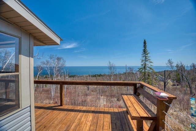 10173 Little Marais Trl, Silver Bay, MN 55614 - deck featuring a water view