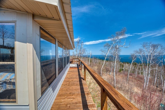 10173 Little Marais Trl, Silver Bay, MN 55614 - view of wooden deck