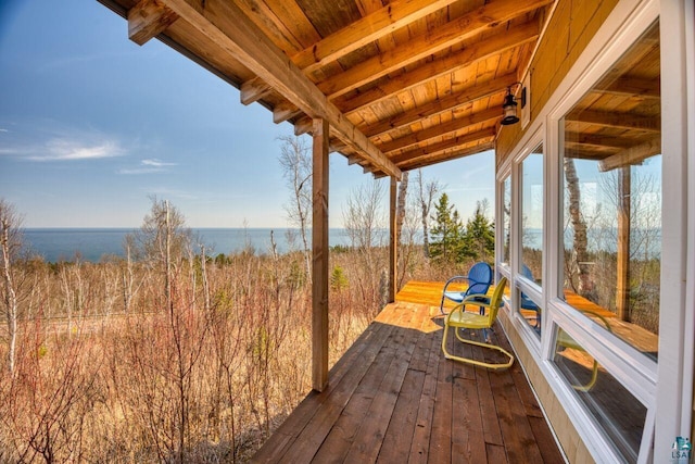 10173 Little Marais Trl, Silver Bay, MN 55614 - deck featuring a water view