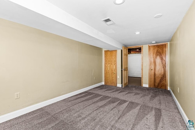 2106 Piedmont Ave, Duluth, MN 55811 - unfurnished bedroom with carpet flooring, baseboards, and recessed lighting