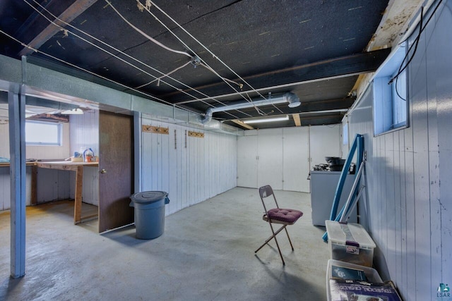 4538 Bass Lake Rd, Gilbert, MN 55741 - basement with wood walls