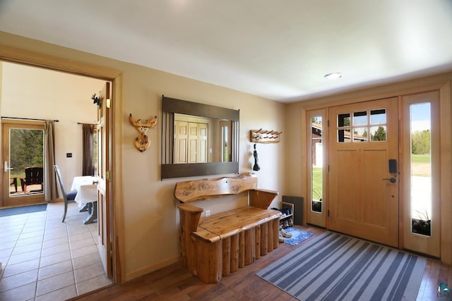 10362 Arkola Rd, Meadowlands, MN 55765 - entrance foyer with baseboards and wood finished floors