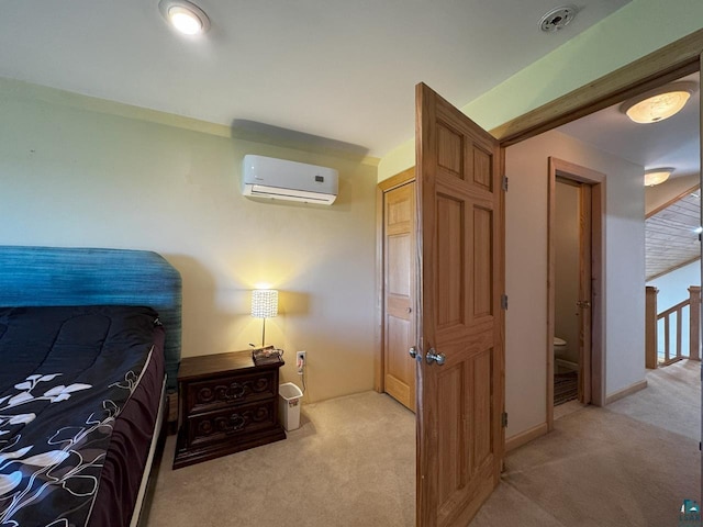 10362 Arkola Rd, Meadowlands, MN 55765 - bedroom featuring a wall unit AC and light colored carpet
