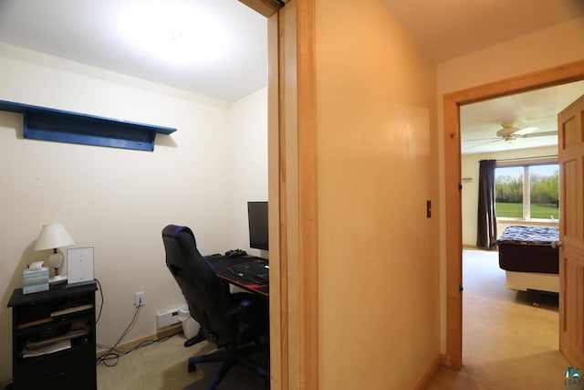 10362 Arkola Rd, Meadowlands, MN 55765 - home office featuring light carpet and baseboards
