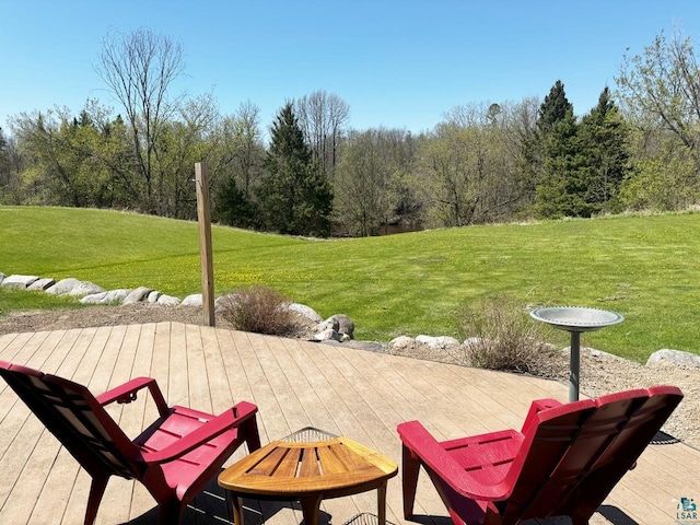 10362 Arkola Rd, Meadowlands, MN 55765 - view of patio / terrace with a deck