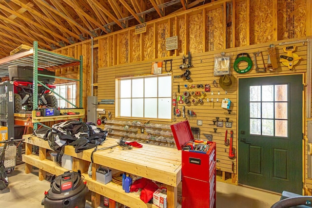 693 Kawishiwi Trl, Ely, MN 55731 - miscellaneous room with a workshop area