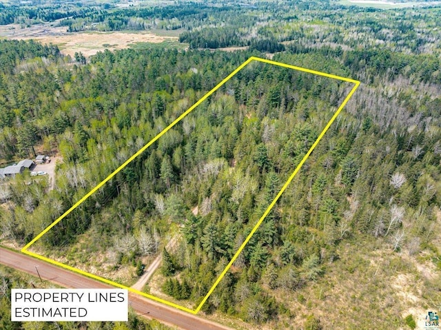 25 Maki Rd, Esko, MN 55733 - view of property location with a forest and property boundaries highlighted
