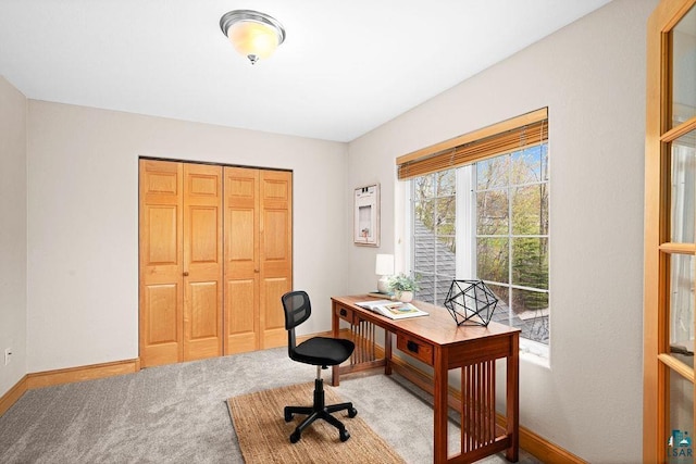 203 S 2nd Ave, Proctor, MN 55810 - office area featuring baseboards and light colored carpet