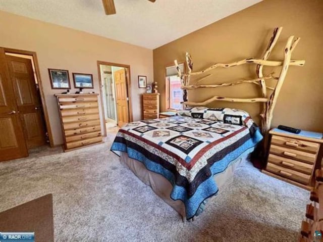 3622 Wildgate Rd, Ely, MN 55731 - bedroom with carpet, a ceiling fan, and a textured ceiling
