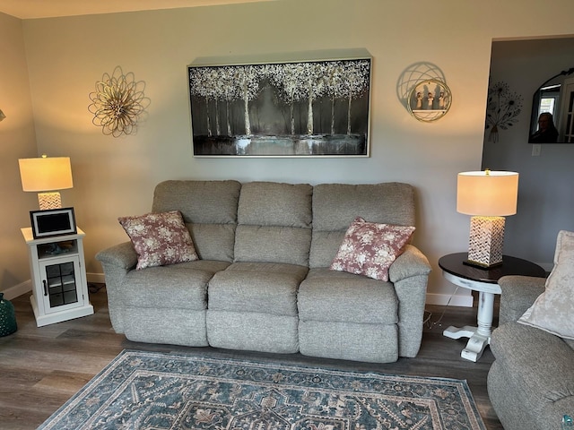 706 28th St, Cloquet, MN 55720 - living area with wood finished floors and baseboards