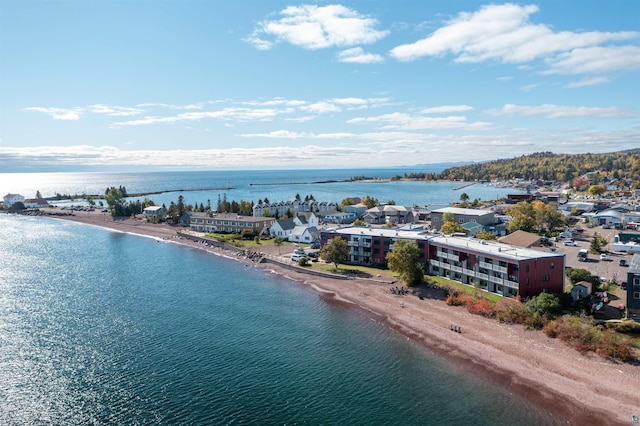 21 E Wisconsin St Unit 301, Grand Marais, MN 55616 - bird's eye view of waterfront with a beach