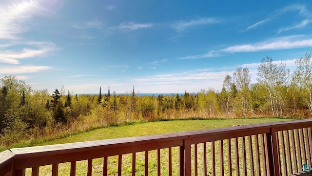 296 Cramer Rd, Schroeder, MN 55613 - deck with a yard
