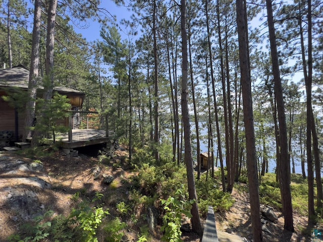 2928 Waters Is, Ely, MN 55731 - view of yard featuring a wooden deck