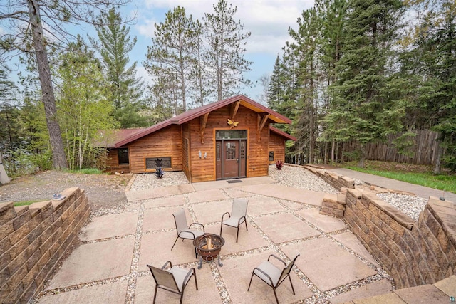 8845 Pequaywan Lake Rd, Duluth, MN 55803 - view of outbuilding with a fire pit