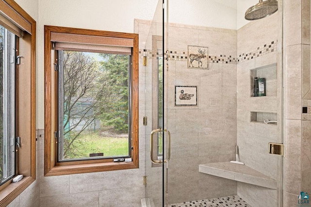 5491 N Shore Dr, Duluth, MN 55804 - bathroom featuring a shower stall