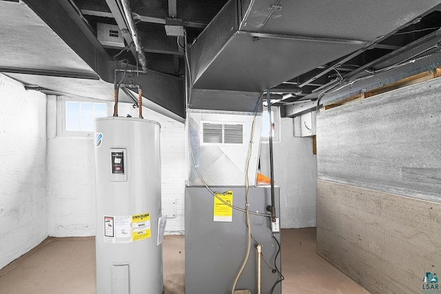 4124 Gilliat St, Duluth, MN 55804 - utility room featuring water heater and heating unit