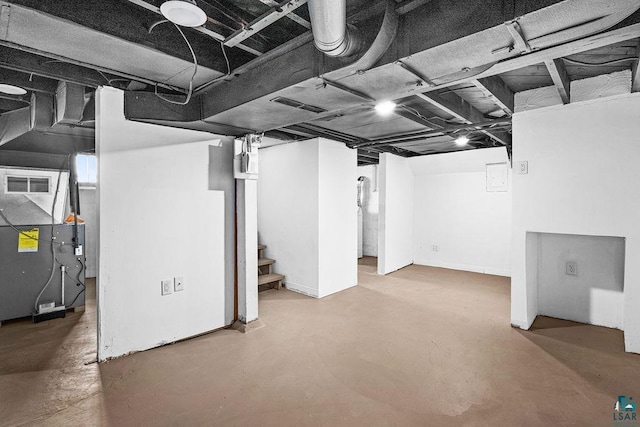 4124 Gilliat St, Duluth, MN 55804 - finished below grade area featuring stairway and heating unit