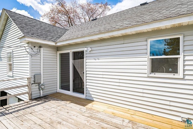4124 Gilliat St, Duluth, MN 55804 - view of wooden deck