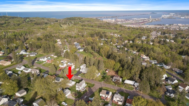 2229 Hillcrest Dr, Duluth, MN 55811 - view of property location with a nearby body of water, nearby suburban area, and a heavily wooded area