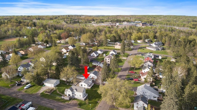 2229 Hillcrest Dr, Duluth, MN 55811 - aerial view of property's location featuring a heavily wooded area and nearby suburban area