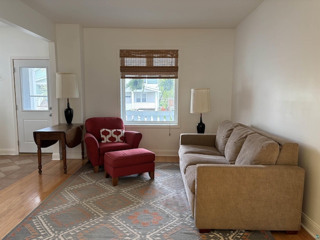 819 N 10th Ave E, Duluth, MN 55805 - living area featuring wood finished floors and baseboards