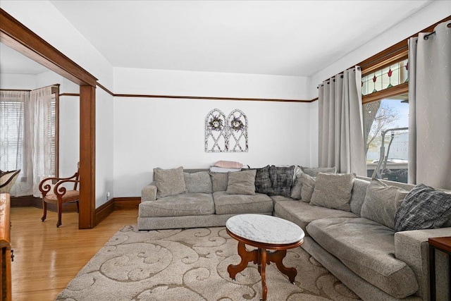 26 N 59th Ave W, Duluth, MN 55807 - living room featuring light wood-type flooring and baseboards