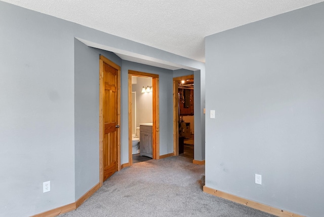 4527 Vermilion Trl, Gilbert, MN 55741 - spare room featuring baseboards, light carpet, and a textured ceiling