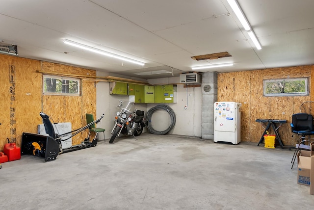 4527 Vermilion Trl, Gilbert, MN 55741 - garage with wood walls
