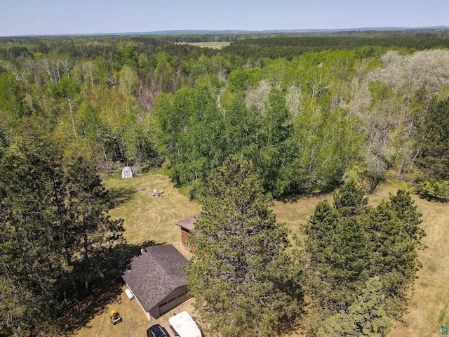 4527 Vermilion Trl, Gilbert, MN 55741 - aerial view of a heavily wooded area