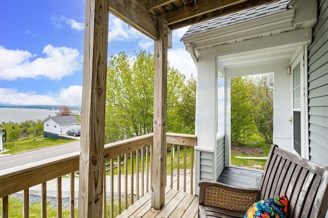 619 W Skyline Pkwy, Duluth, MN 55806 - deck with a water view