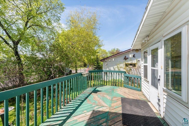 997 85th Ave W, Duluth, MN 55808 - view of wooden balcony featuring a wooden deck