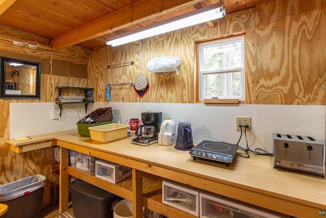 2260 Goldmine Rd, Ely, MN 55731 - office space with wood ceiling with exposed beams