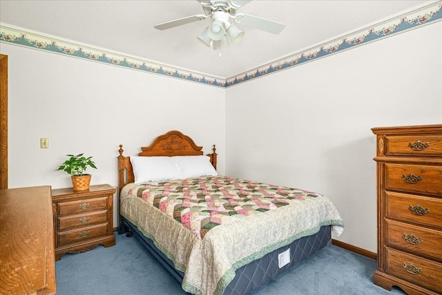 2715 Triggs Ave, Duluth, MN 55811 - bedroom featuring carpet flooring and a ceiling fan