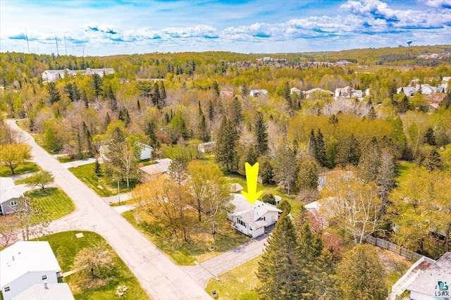 2715 Triggs Ave, Duluth, MN 55811 - aerial perspective of suburban area featuring a heavily wooded area