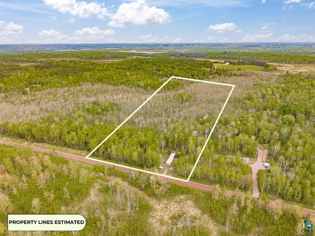4605 Mccomber Rd, Duluth, MN 55803 - view of property location with property boundaries highlighted and a heavily wooded area