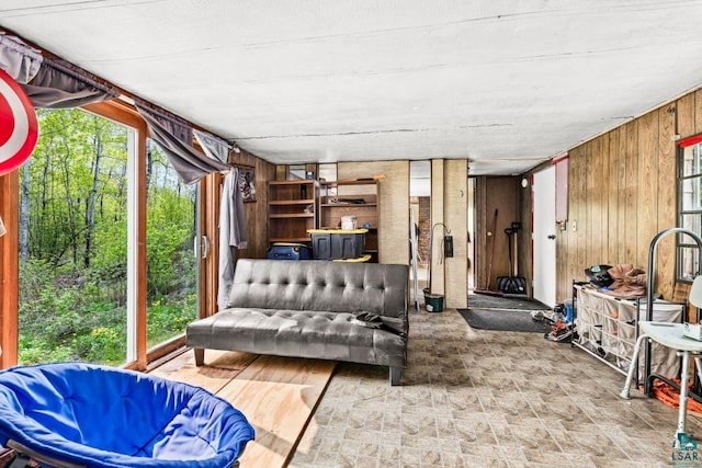 4605 Mccomber Rd, Duluth, MN 55803 - living area featuring wooden walls