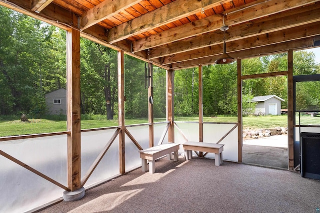 4409 Cedarway Rd, Duluth, MN 55810 - view of unfurnished sunroom