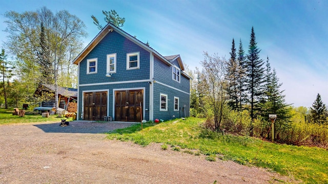 815 Otter Lake Rd, Hovland, MN 55606 - view of front of house with a garage