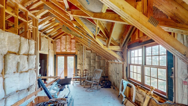 815 Otter Lake Rd, Hovland, MN 55606 - view of unfinished attic