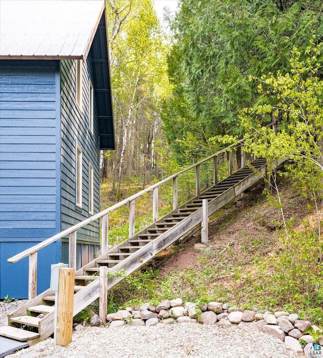115 Copperhead Rd, Knife River, MN 55616 - view of side of home featuring stairway