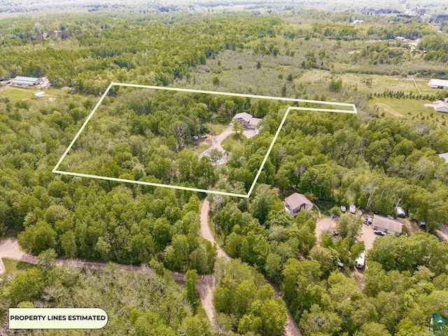 5386 Martin Rd, Duluth, MN 55811 - view of property location featuring a forest and property parcel outlined