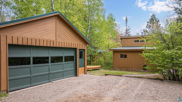 3666 Mackie Rd, Ely, MN 55731 - detached garage featuring dirt driveway