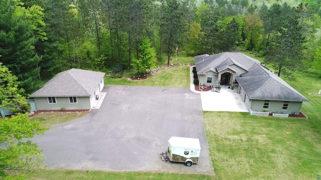 58950 State Highway 23, Sandstone, MN 55072 - aerial view of property and surrounding area with a forest