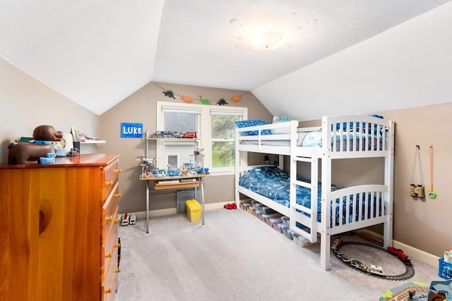 2006 Gearhart St, Duluth, MN 55811 - carpeted bedroom featuring baseboards and lofted ceiling