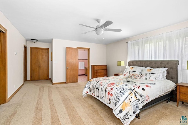 3319 E Superior St, Duluth, MN 55804 - carpeted bedroom featuring baseboards and ceiling fan
