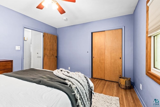 609 N 34th Ave E, Duluth, MN 55804 - bedroom with wood finished floors and ceiling fan
