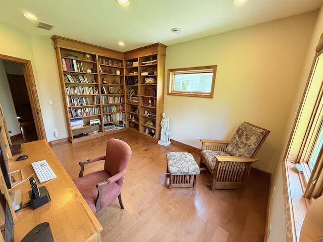 20 Mulberry Ln, Babbitt, MN 55731 - office with wood finished floors, baseboards, and recessed lighting