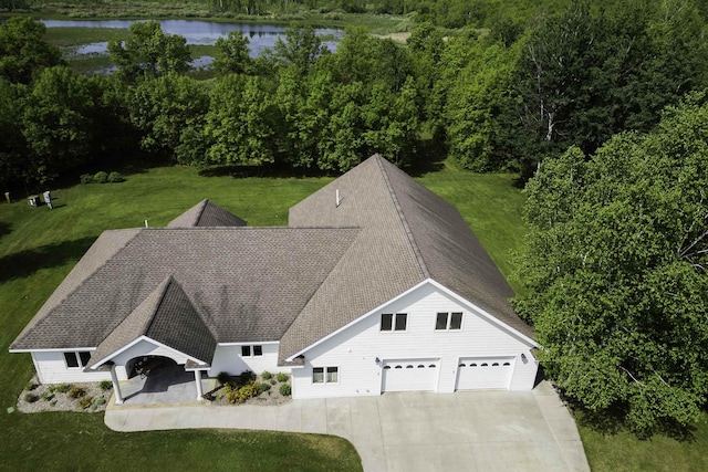 20 Mulberry Ln, Babbitt, MN 55731 - view of subject property featuring a nearby body of water and a heavily wooded area