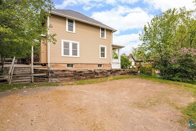 1901 E 5th St, Duluth, MN 55812 - rear view of house with stairs